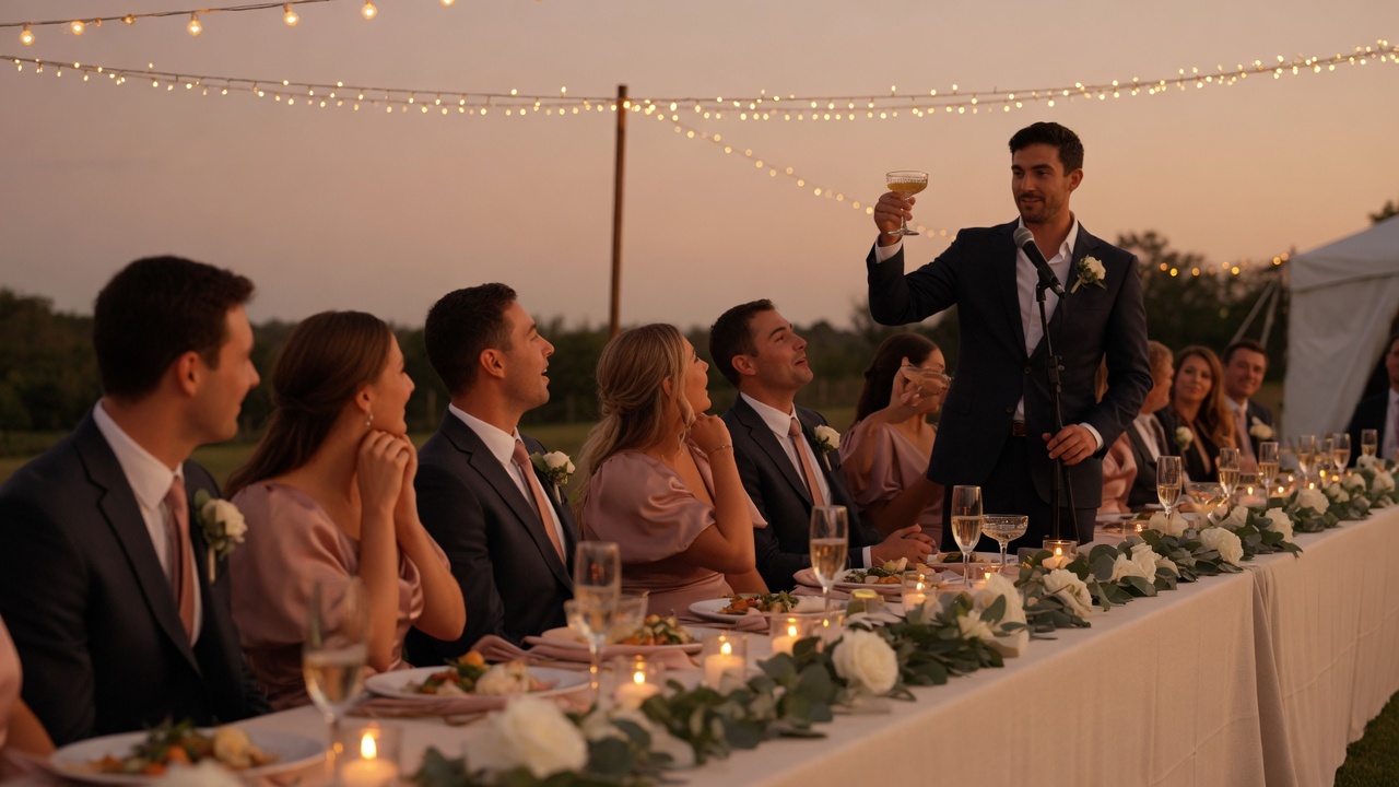 Best Man Speech Wedding Party: One Kind Beat, Then Toast
